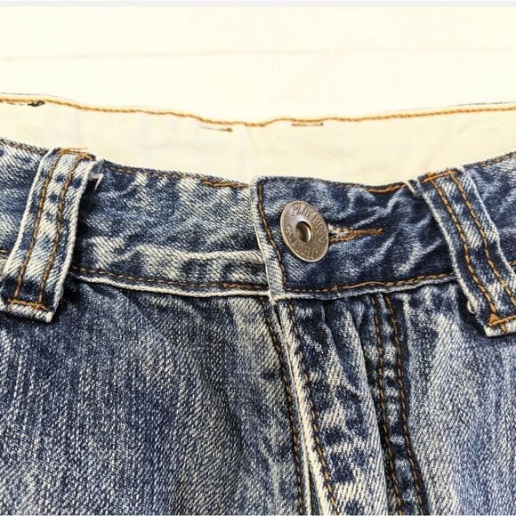 Play Bigg Jeans Men's Cargo Flap Pocket Wash Out Hip Hop Denim ShortsSize 32 NWT - Picture 5 of 15